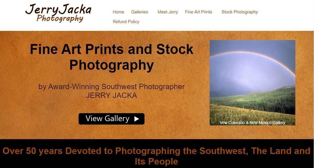 Photography and Art Custom Website